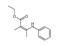 ethyl (Z)-2-methyl-3-(phenylamino)but-2-enoate结构式