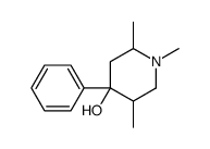 1,2,5-trimethyl-4-phenylpiperidin-4-ol结构式