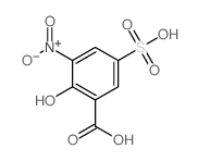 Benzoic acid,2-hydroxy-3-nitro-5-sulfo- Structure