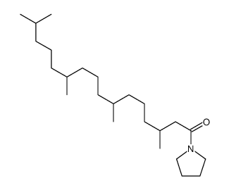 1-(3,7,11,15-Tetramethylpalmitoyl)pyrrolidine结构式