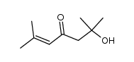 6-hydroxy-2,6-dimethyl-hept-2-en-4-one Structure