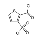 3-chlorosulfonyl-thiophene-2-carboxylic acid chloride结构式