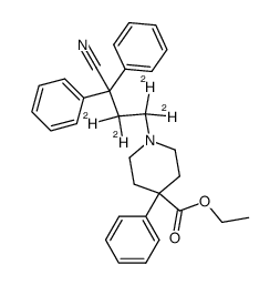 Diphenoxylate-d4 Hydrochloride结构式