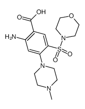 2-amino-4-(4-methyl-piperazin-1-yl)-5-(morpholine-4-sulfonyl)-benzoic acid结构式