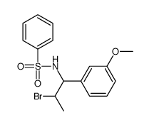 N-[2-bromo-1-(3-methoxyphenyl)propyl]benzenesulfonamide Structure