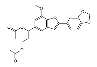 (+-)-Machicendioldiacetat Structure