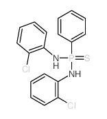 Phosphonothioicdiamide, N,N'-bis(2-chlorophenyl)-P-phenyl- (9CI) structure