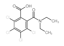 Benzoic acid,2,3,4,5-tetrachloro-6-[(diethylamino)carbonyl]- structure