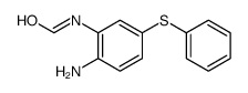 N-(2-amino-5-phenylsulfanylphenyl)formamide结构式