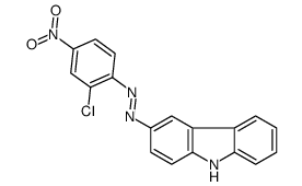 3-[(2-chloro-4-nitrophenyl)azo]-9H-carbazole结构式