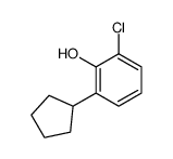 2-chloro-6-cyclopentylphenol Structure