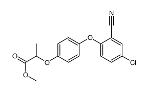 methyl 2-[4-(4-chloro-2-cyanophenoxy)phenoxy]propanoate结构式