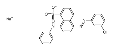 sodium 8-anilino-5-[(3-chlorophenyl)azo]naphthalene-1-sulphonate picture