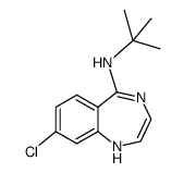 tert-butyl-(8-chloro-1H-benzo[e][1,4]diazepin-5-yl)-amine Structure