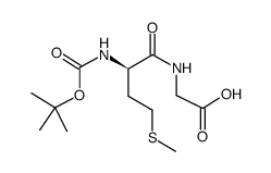 Boc-D-Met-Gly-OH结构式