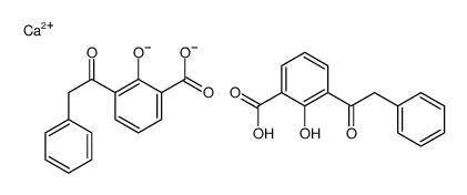 calcium,2-carboxy-6-(2-phenylacetyl)phenolate Structure