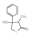 4-hydroxy-3-methyl-4-phenyl-thiolan-2-one结构式