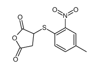 3-(4-methyl-2-nitrophenyl)sulfanyloxolane-2,5-dione结构式