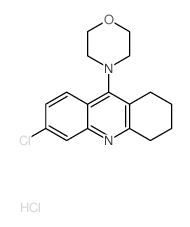 Acridine, 6-chloro-1,2,3,4-tetrahydro-9-(4-morpholinyl)-, monohydrochloride (9CI)结构式