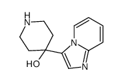 4-imidazo[1,2-a]pyridin-3-ylpiperidin-4-ol结构式