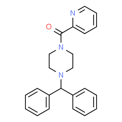 [4-(diphenylmethyl)piperazin-1-yl](pyridin-2-yl)methanone structure