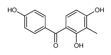 (2,4-dihydroxy-3-methylphenyl)-(4-hydroxyphenyl)methanone Structure