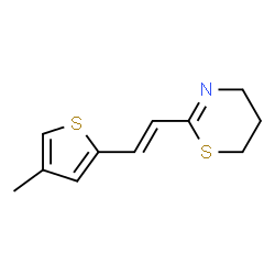 4H-1,3-Thiazine,5,6-dihydro-2-[2-(4-methyl-2-thienyl)vinyl]-,(E)-(8CI) Structure