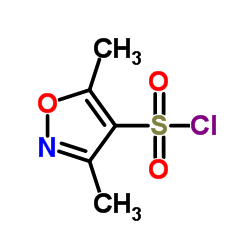 3,5-Dimethylisoxazole-4-sulfonyl chloride structure