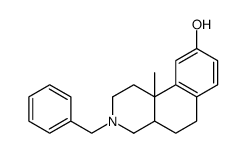 9-Hydroxy-10-methyl-3-benzyl-1,2,3,4,4a,5,6,10b-octahydrobenzo(f)isochinolin结构式