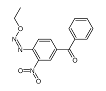 (Z)-(4-(ethoxydiazenyl)-3-nitrophenyl)(phenyl)methanone结构式