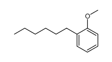 1-n-hexyl-2-methoxybenzene Structure