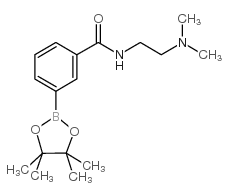 N-(2-(DIMETHYLAMINO)ETHYL)-3-(4,4,5,5-TETRAMETHYL-1,3,2-DIOXABOROLAN-2-YL)BENZAMIDE Structure