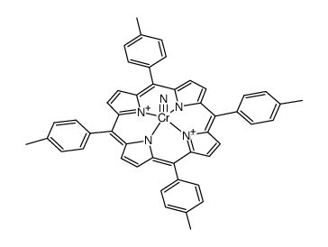 nitrido{5,10,15,20-tetrakis(4-methylphenyl)porphinato}chromium(V)结构式