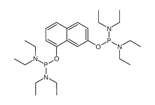 1,1'-(naphthalene-1,7-diylbis(oxy))bis(N,N,N',N'-tetraethylphosphanediamine) Structure