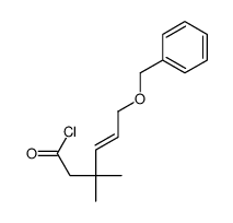 3,3-dimethyl-6-phenylmethoxyhex-4-enoyl chloride结构式