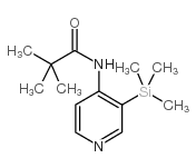 2,2-dimethyl-N-(3-trimethylsilylpyridin-4-yl)propanamide structure