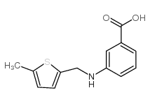 3-(((5-METHYLTHIEN-2-YL)METHYL)AMINO)BENZOIC ACID structure