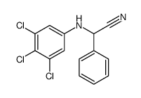 2-phenyl-2-(3,4,5-trichloroanilino)acetonitrile Structure