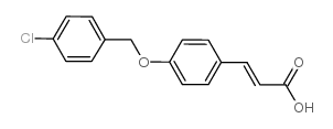 3-[4-[(4-氯苯基)甲氧基]苯基]-2-丙酸结构式