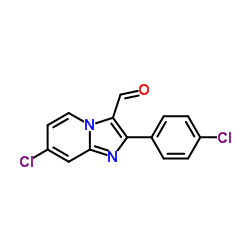 7-Chloro-2-(4-chlorophenyl)imidazo[1,2-a]pyridine-3-carbaldehyde picture