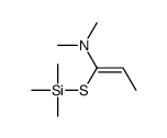 N,N-dimethyl-1-trimethylsilylsulfanylprop-1-en-1-amine结构式