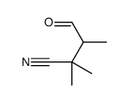 2,2,3-trimethyl-4-oxobutanenitrile结构式