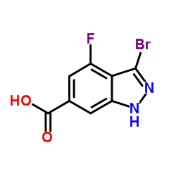 3-BROMO-4-FLUORO-6-INDAZOLECARBOXYLIC ACID picture