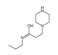 3-piperazin-1-yl-N-propylpropanamide结构式