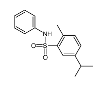 2-methyl-N-phenyl-5-propan-2-ylbenzenesulfonamide Structure