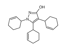 2,3,4-tri(cyclohex-2-en-1-yl)-1H-pyrazol-5-one结构式