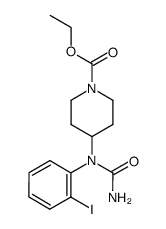 4-[1-(2-iodo-phenyl)ureido]piperidine-1-carboxylic acid ethyl ester结构式