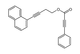 4-naphthalen-1-ylbut-3-ynyl 3-phenylprop-2-ynoate结构式