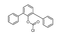 (2,6-diphenylphenyl) carbonochloridate Structure