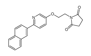 1-[2-(6-naphthalen-2-ylpyridin-3-yl)oxyethyl]pyrrolidine-2,5-dione Structure